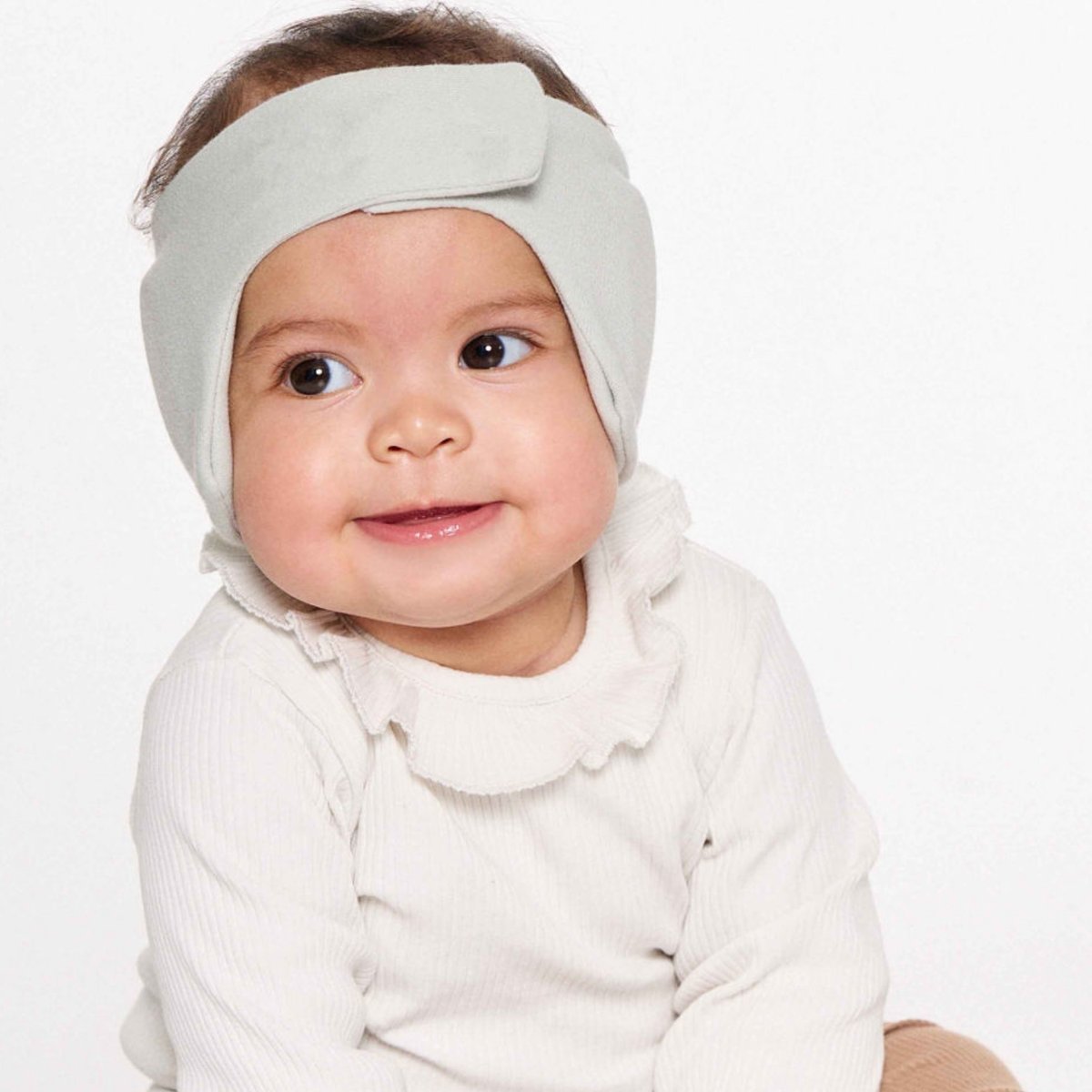 Bandeau de protection auditive pour bébé gris, DOOKY