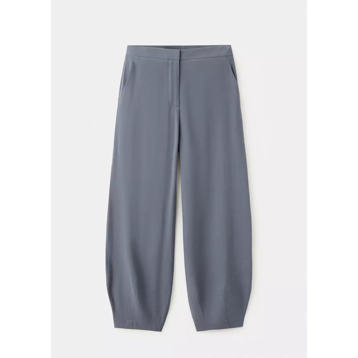 Pantalon ballon en modal gris anthracite, MANGO