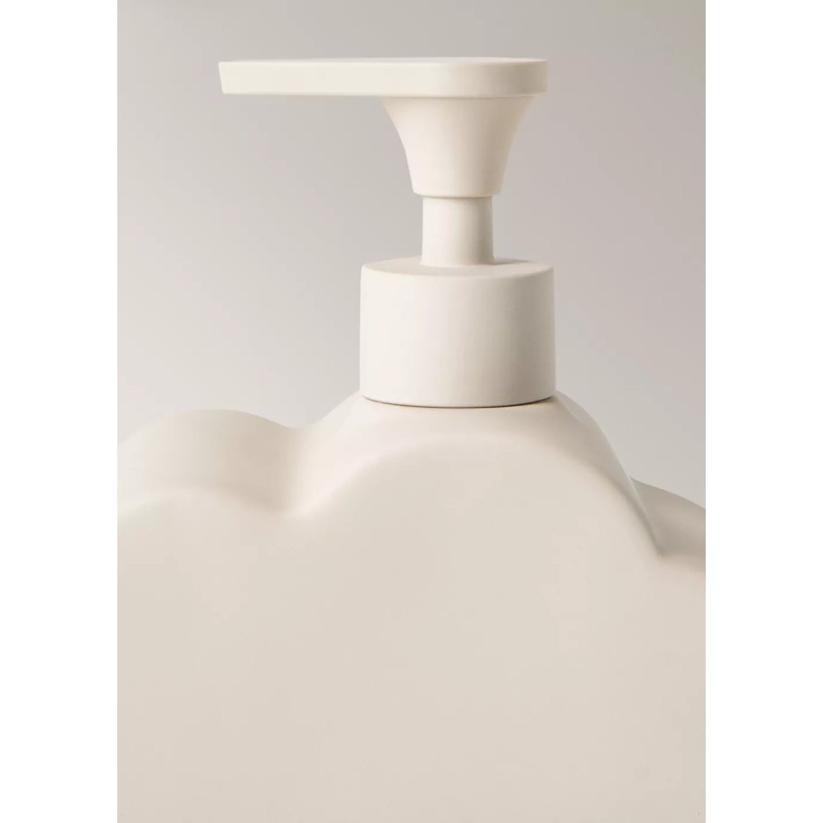 Distributeur de savon en grès nuage sable, MANGO HOME