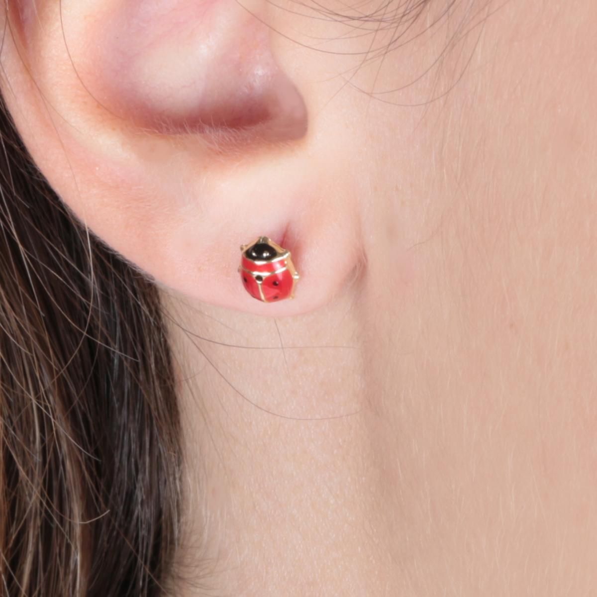 Boucles d'oreilles en or jaune 750 CLASSIC or jaune, BLUESPIRIT