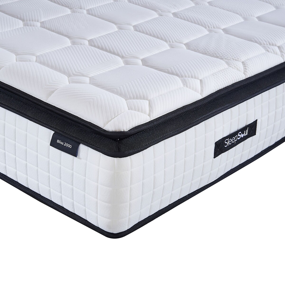 SleepSoul Bliss 2000 Pocket Hybrid Pillowtop Mattress white, SLEEPSOUL