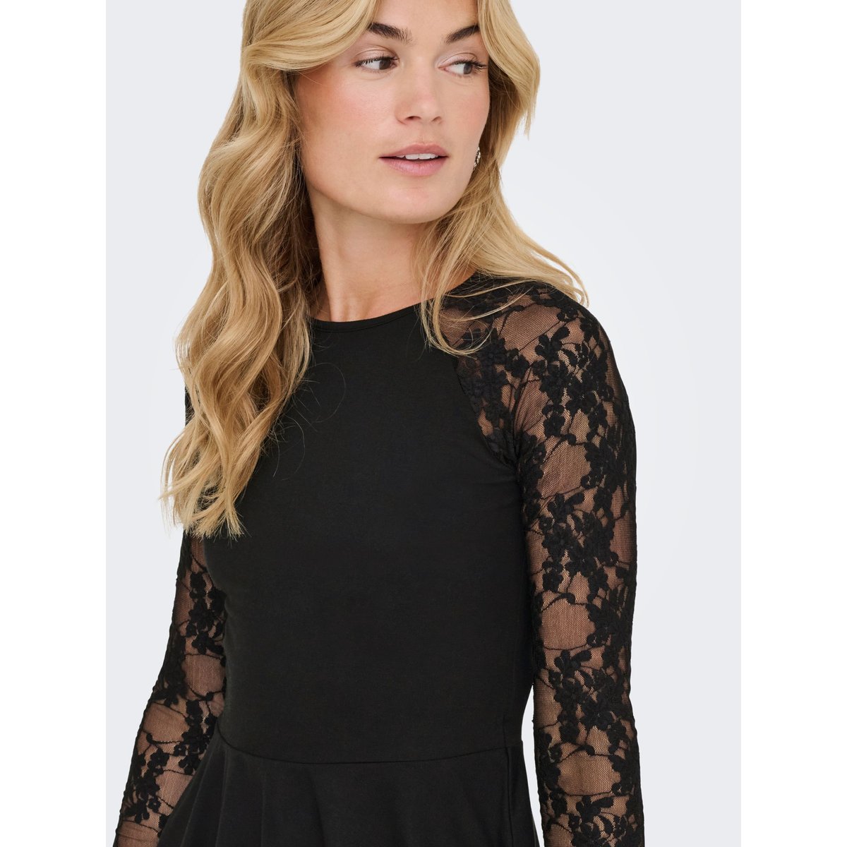 Top Peplum noire - black, ONLY