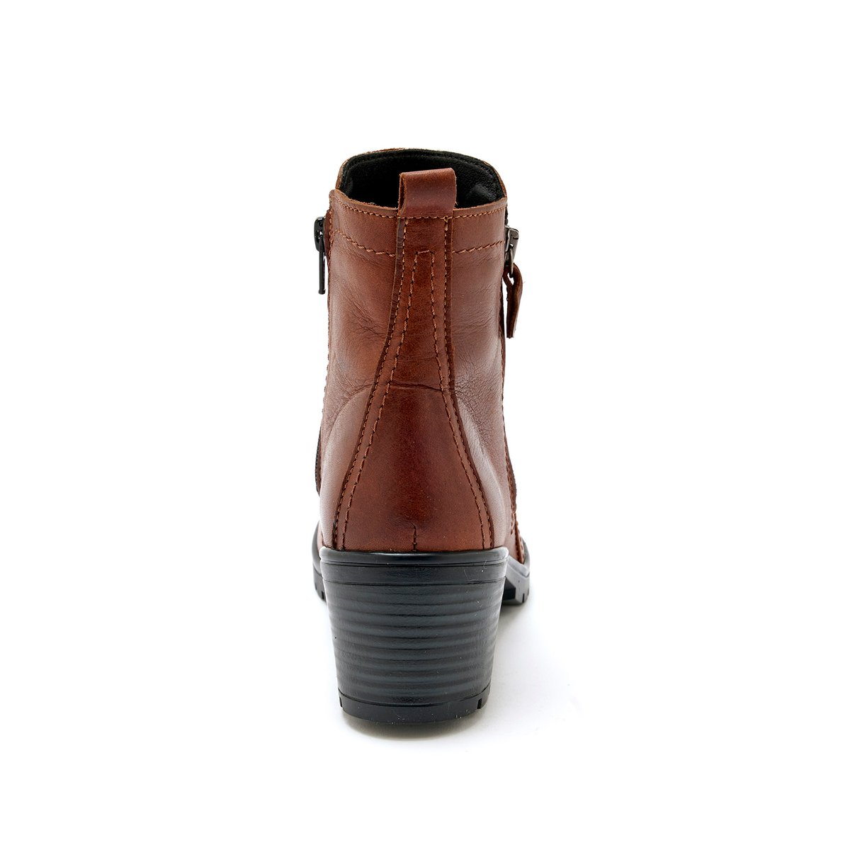 Boots dessus cuir marron, PEDICONFORT