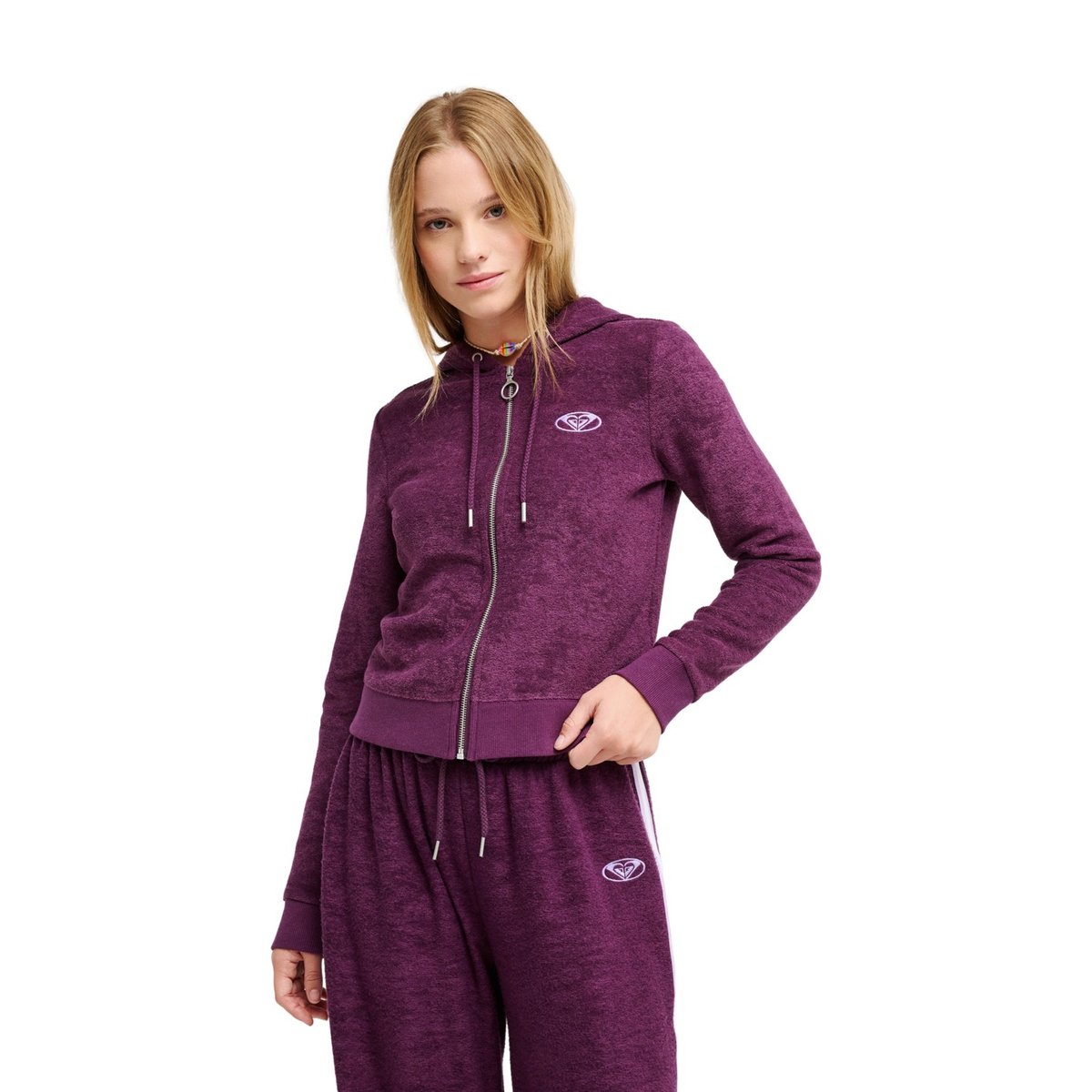 Sweat capuche zippé BEACHY KEEN. violet blackberry wine, ROXY