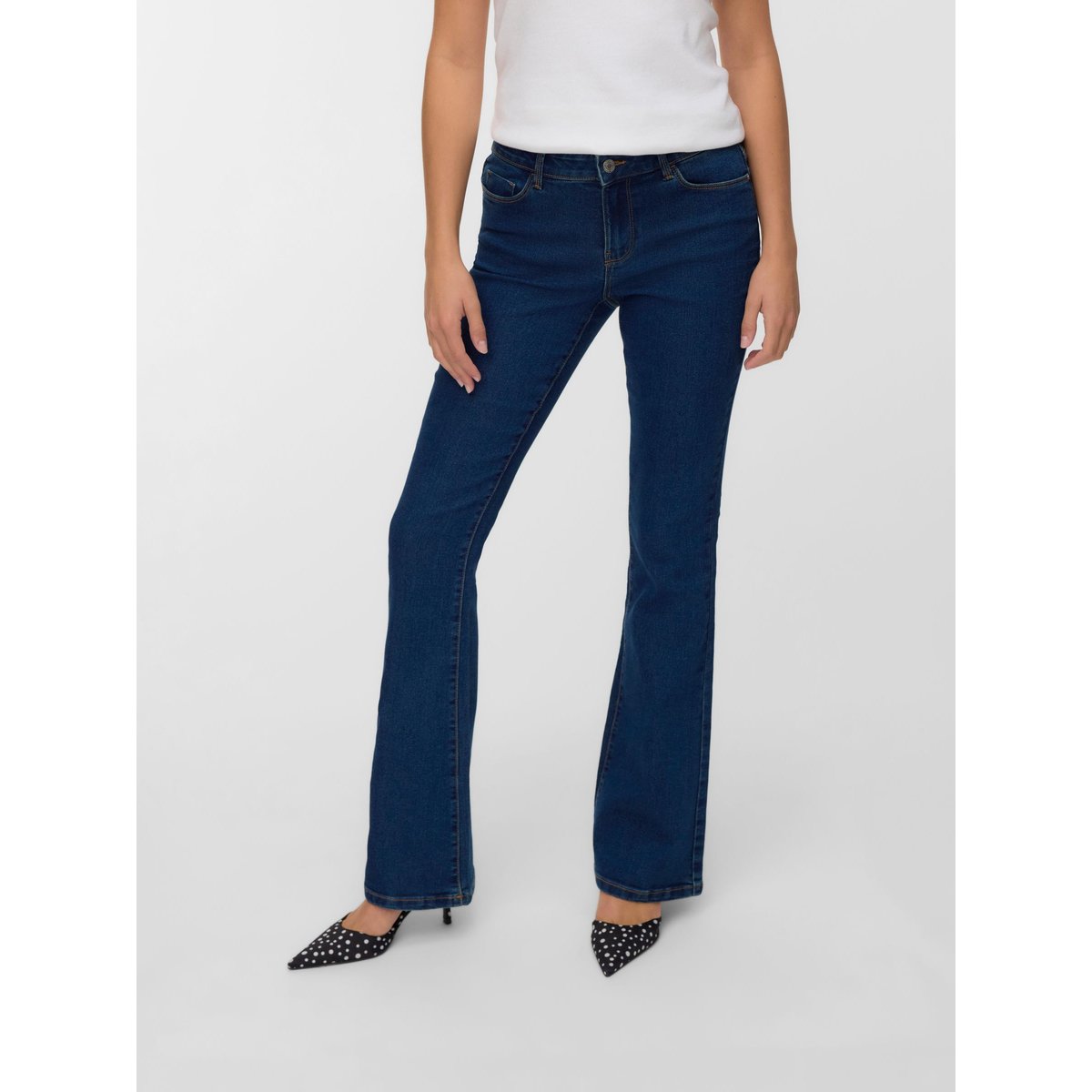 Jean Flared dark blue denim, VERO MODA