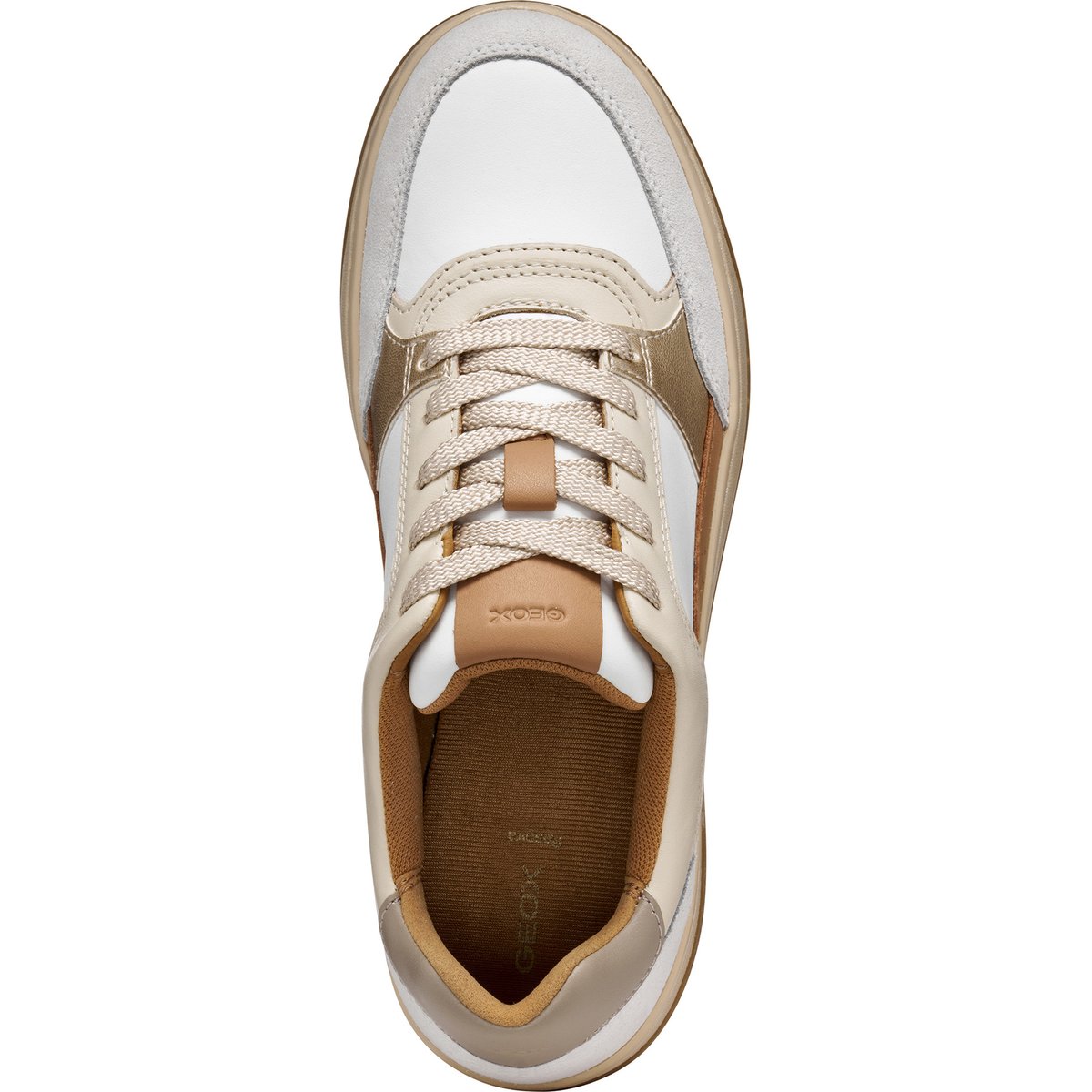 Baskets D SEDRAL COURT blanc/beige, GEOX