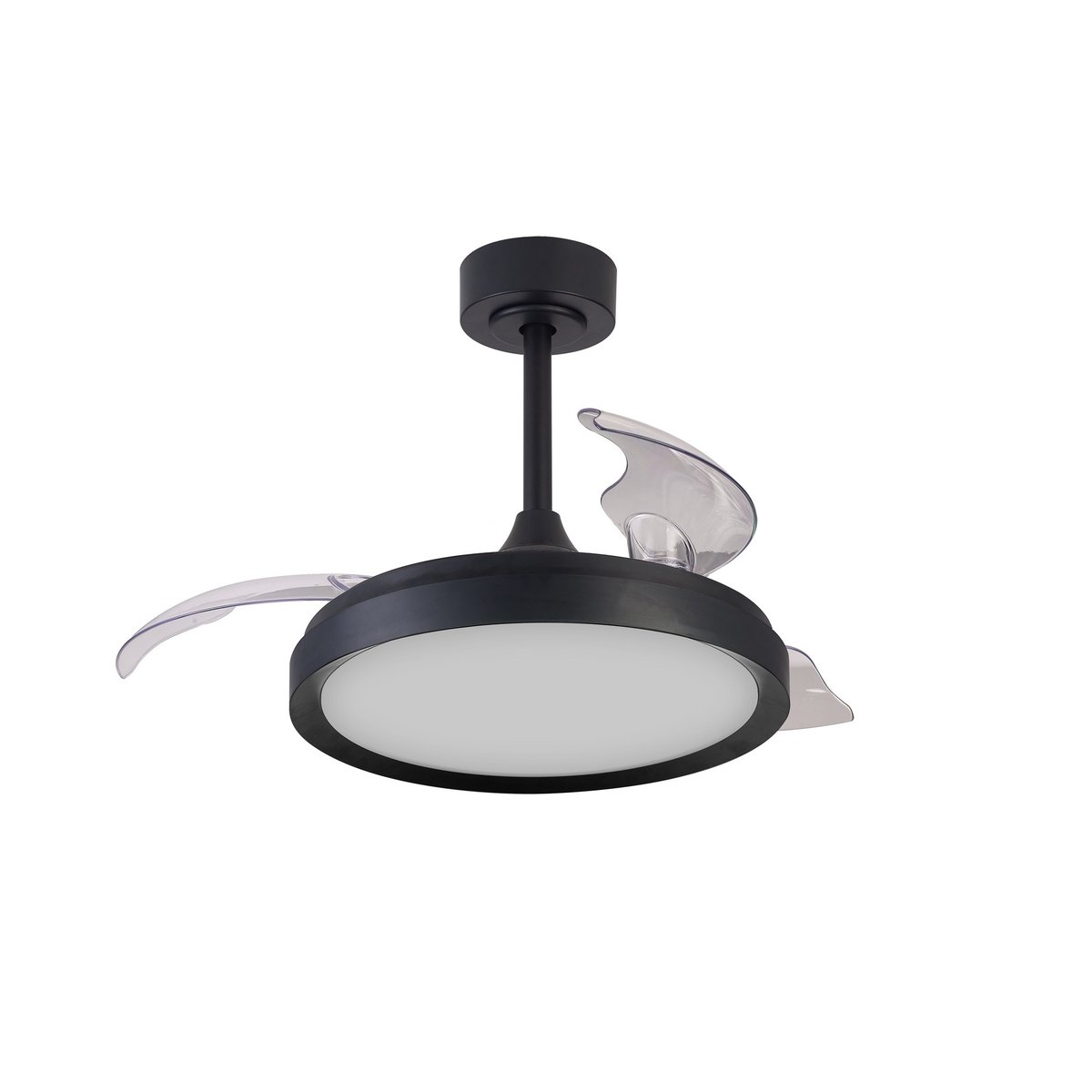 Plafonnier design en métal, D.45 à 91 , MISTRAL noir, MANTRA