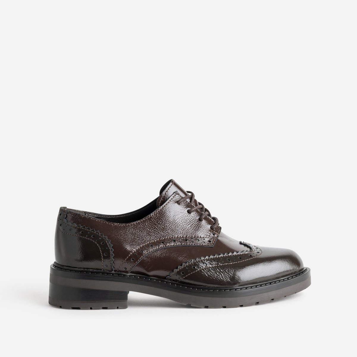 Derby en cuir FALMA chocolat, ERAM
