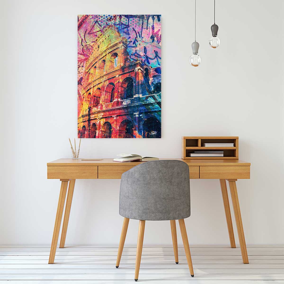Tableau colisée pop art tableau alu dibond, HEXOA