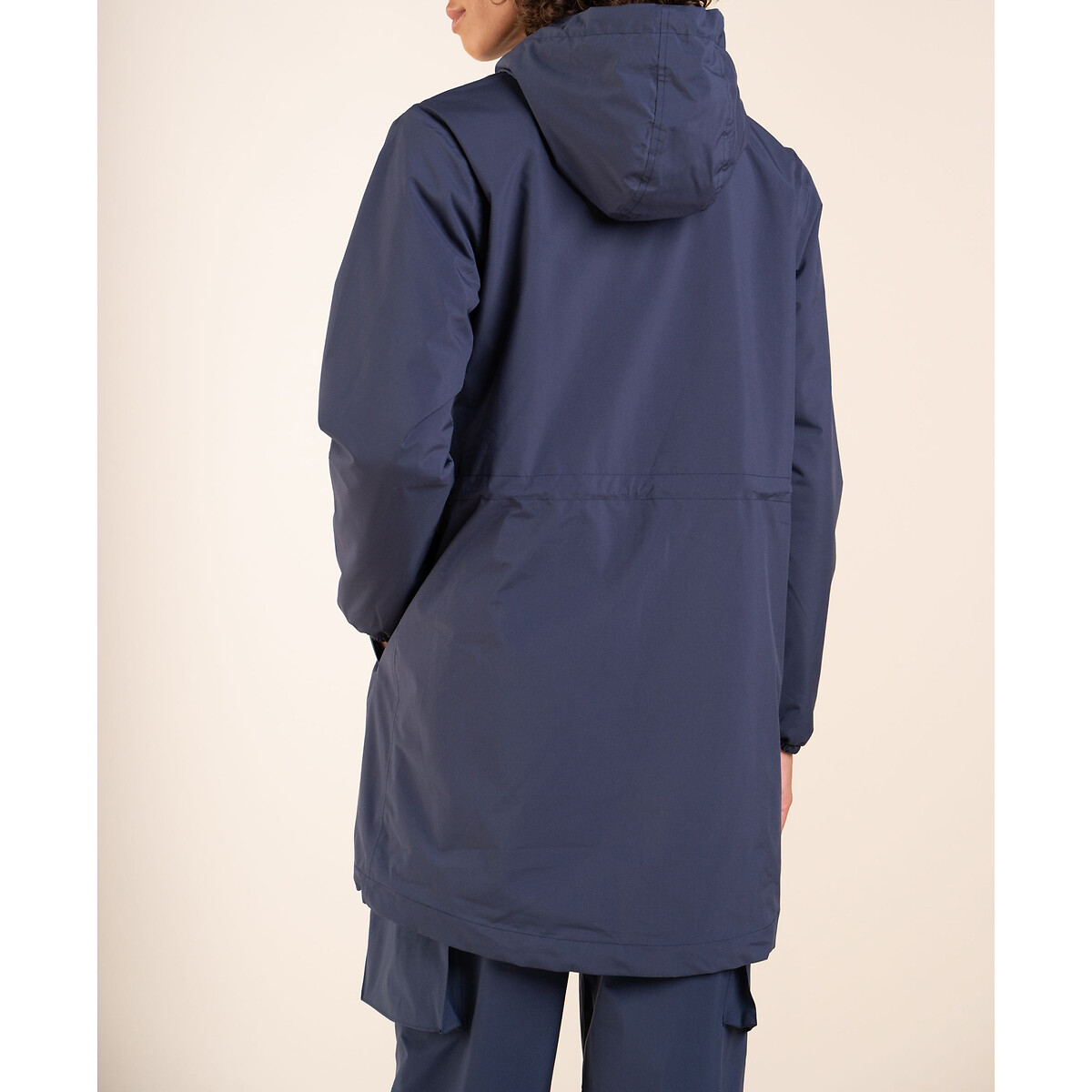 Coupe-vent zippé mi-long AMELOT bleu marine, FLOTTE