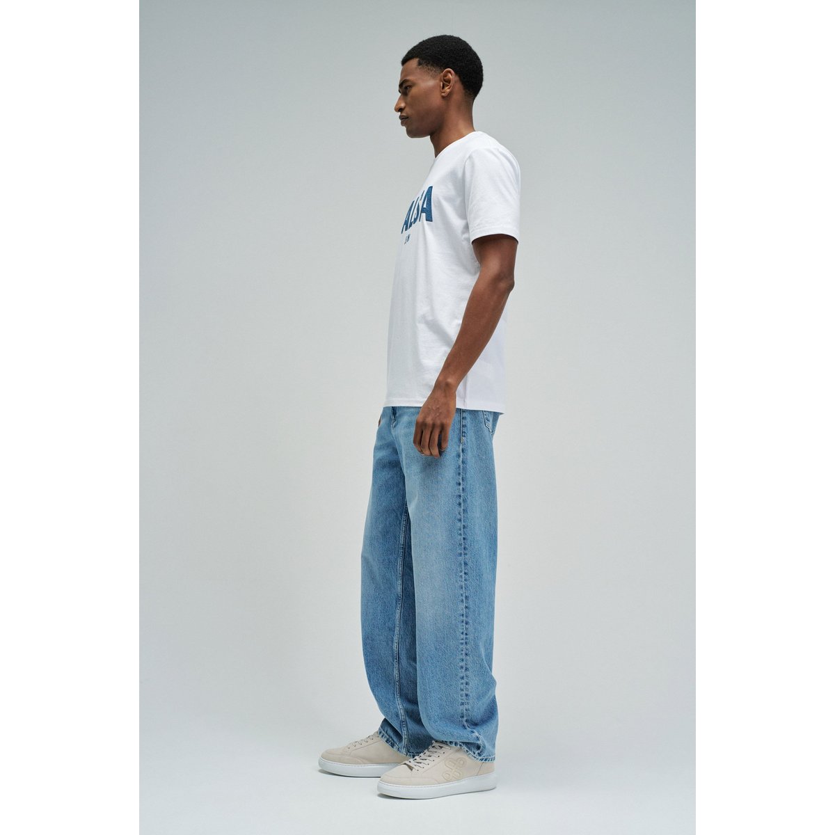T-SHIRT AVEC BRANDING blanc, SALSA JEANS