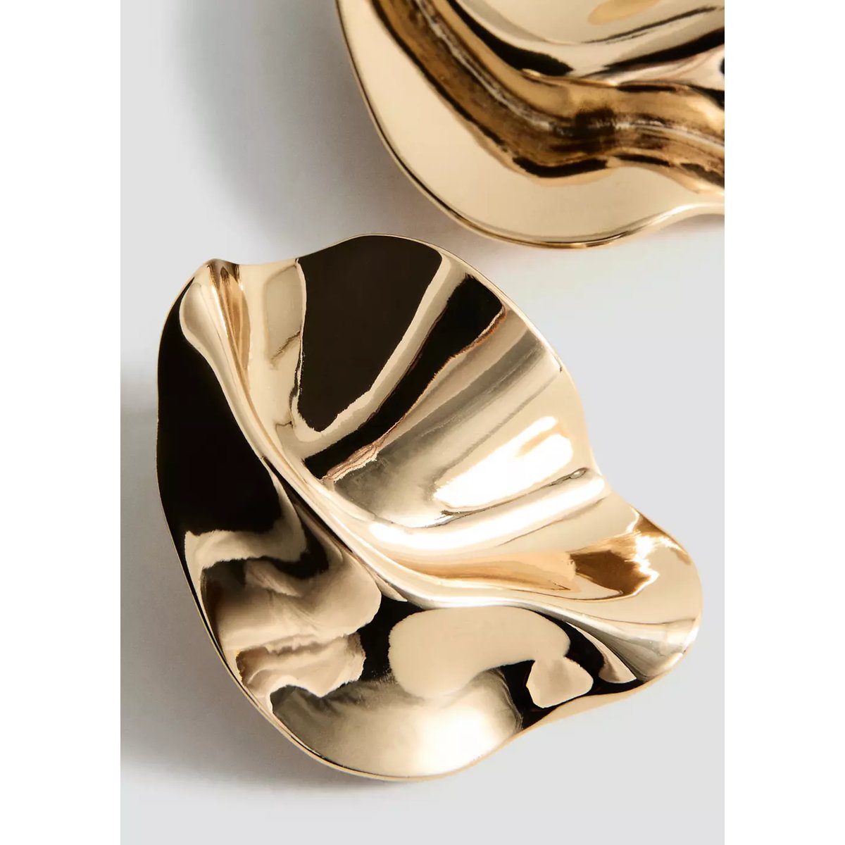 Boucles d'oreilles texturées relief or, MANGO