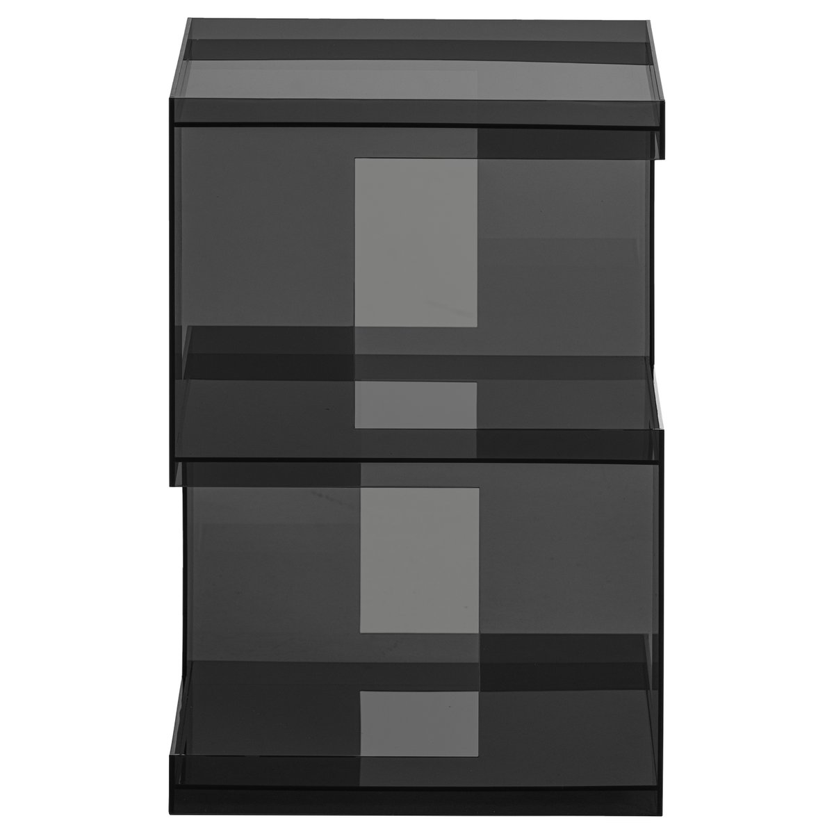 Table d’appoint en acrylique NORO gris, WOOOD