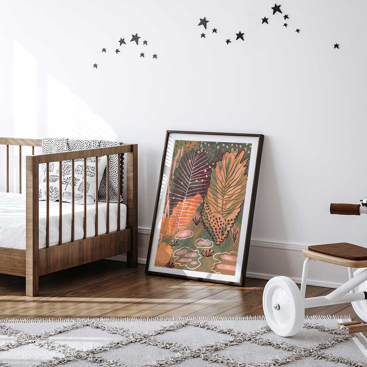 Affiche enfant forêt magique affiche seule, HEXOA