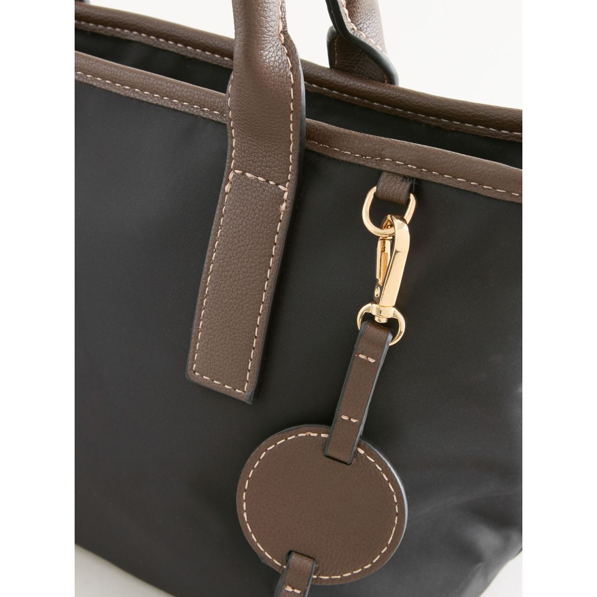 Sac à bandoulière en nylon noir, NEXT