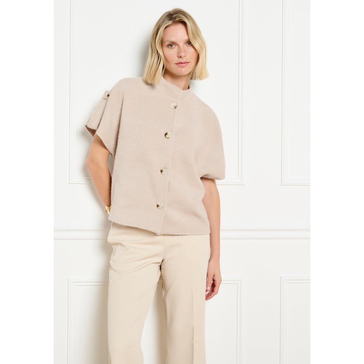 Veste maille douce lt beige, LOLALIZA