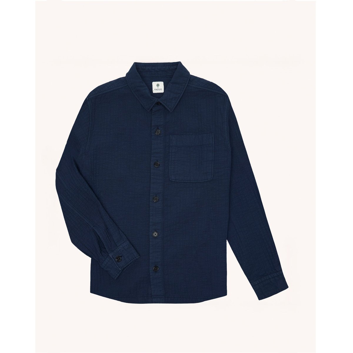 Sur-chemise en toile bleu foncé, FAGUO