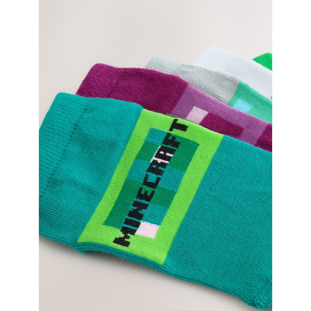 Chaussettes coton motif personnage, 5 paires minecraft, NEXT