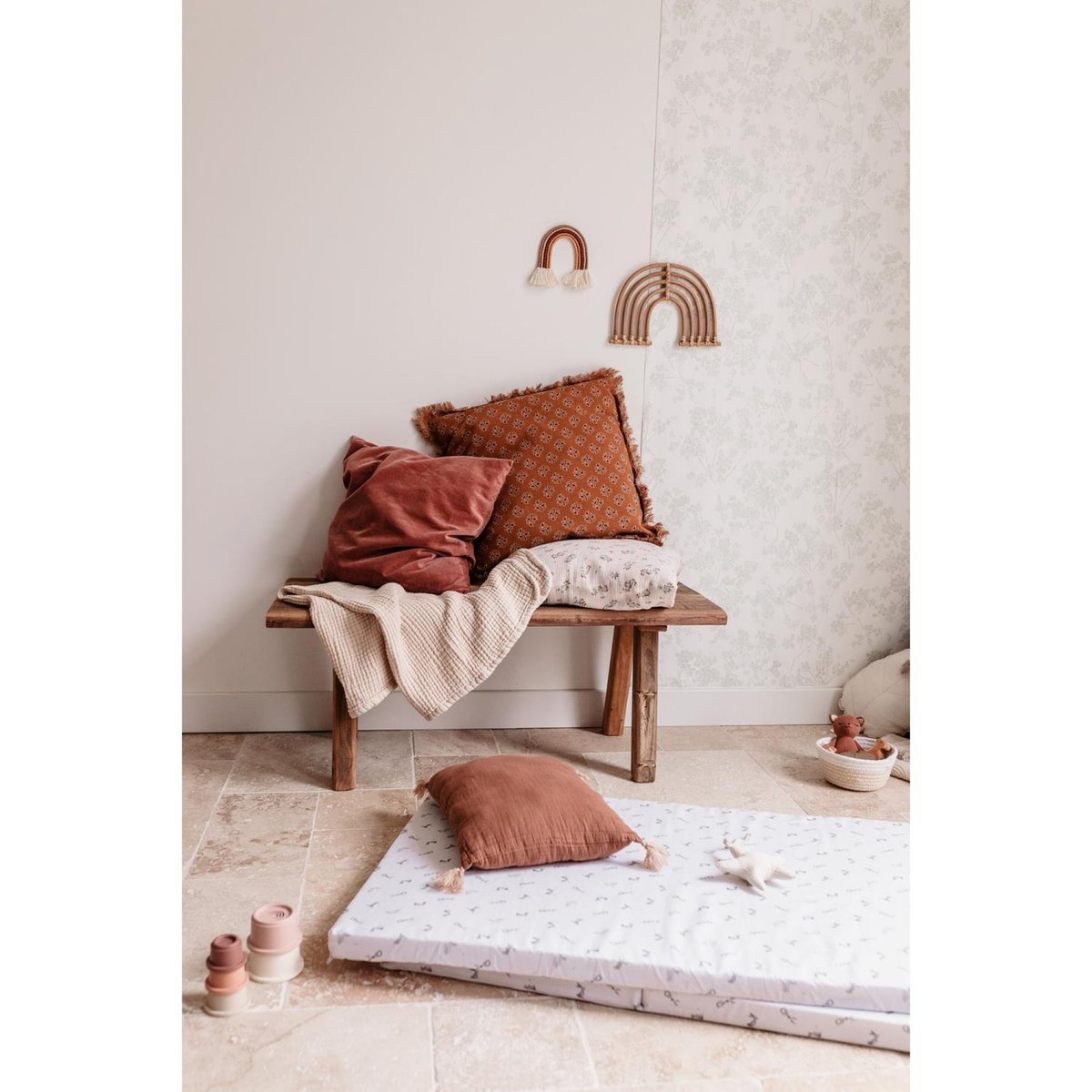 Matelas de voyage 60 x 120 cm blanc, CANDIDE