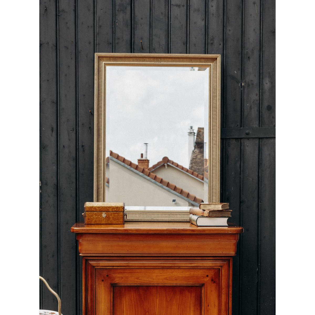 Miroir ancien au cadre doré Georges N°1250 - Bon état doré, DEBONGOUT