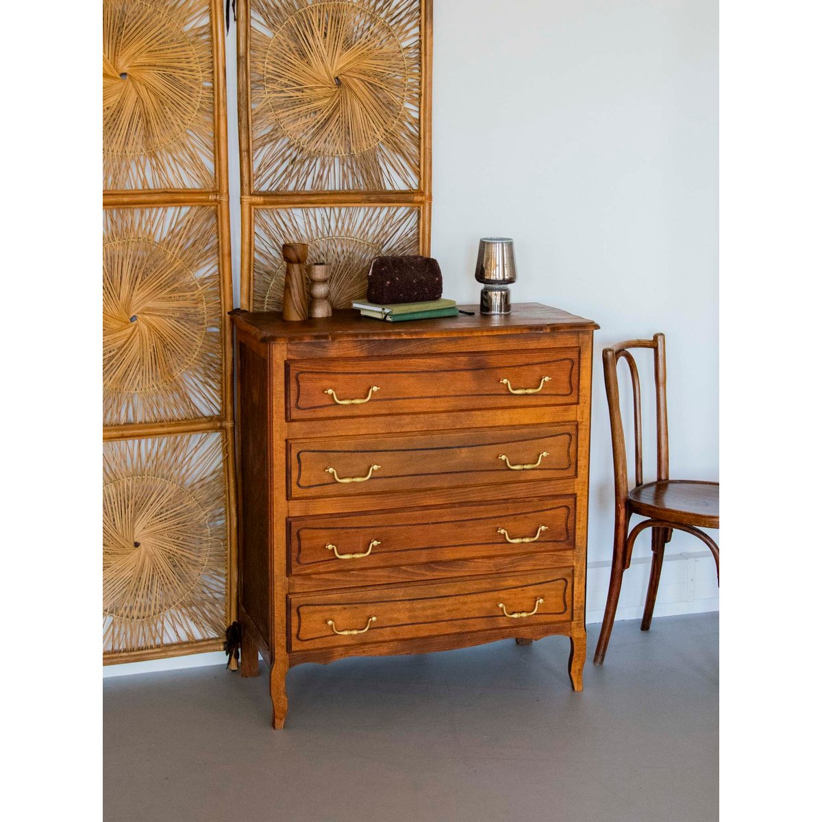 Commode en bois foncé Garance N°585 - Bon état bois foncé, DEBONGOUT