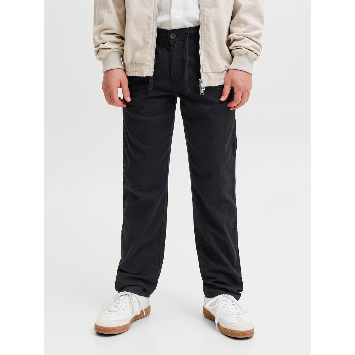Pantalon Coupe Décontractée black 1, JACK & JONES JUNIOR