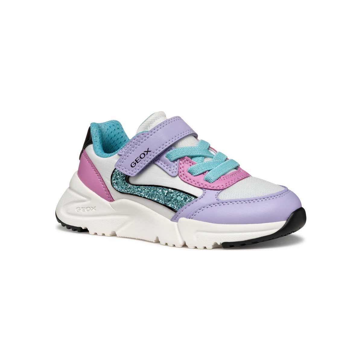 Baskets J LOFTUS lilas/turquoise, GEOX