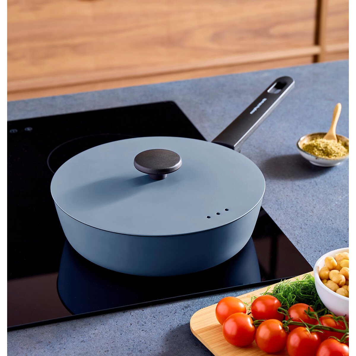 24cm Forged Aluminium Saute Pan blue, MORPHY RICHARDS