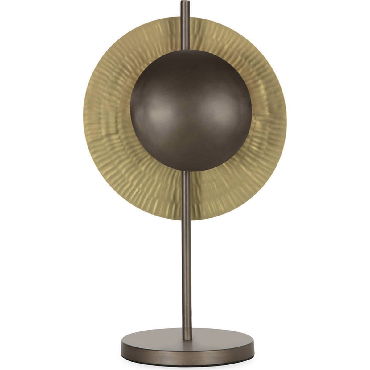 Lampe de table en métal finition laiton laiton vieilli et bronze vieilli, RECOLLECTION