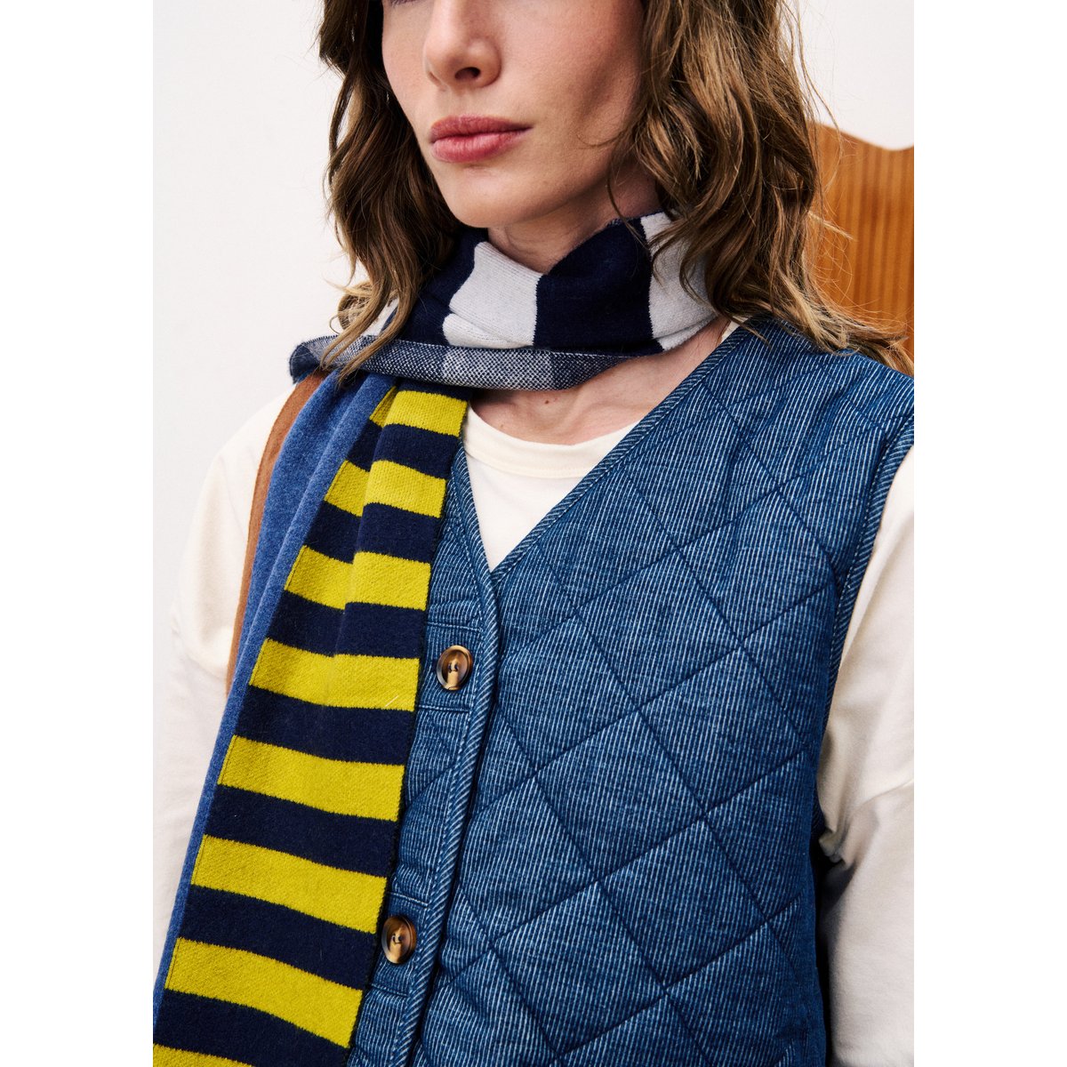 Gilet  BAUDELAIRE bleu marine, FRNCH