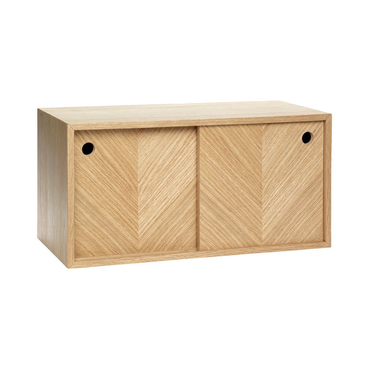 Étagère en placage de chêne HERRINGBONE naturel, HUBSCH