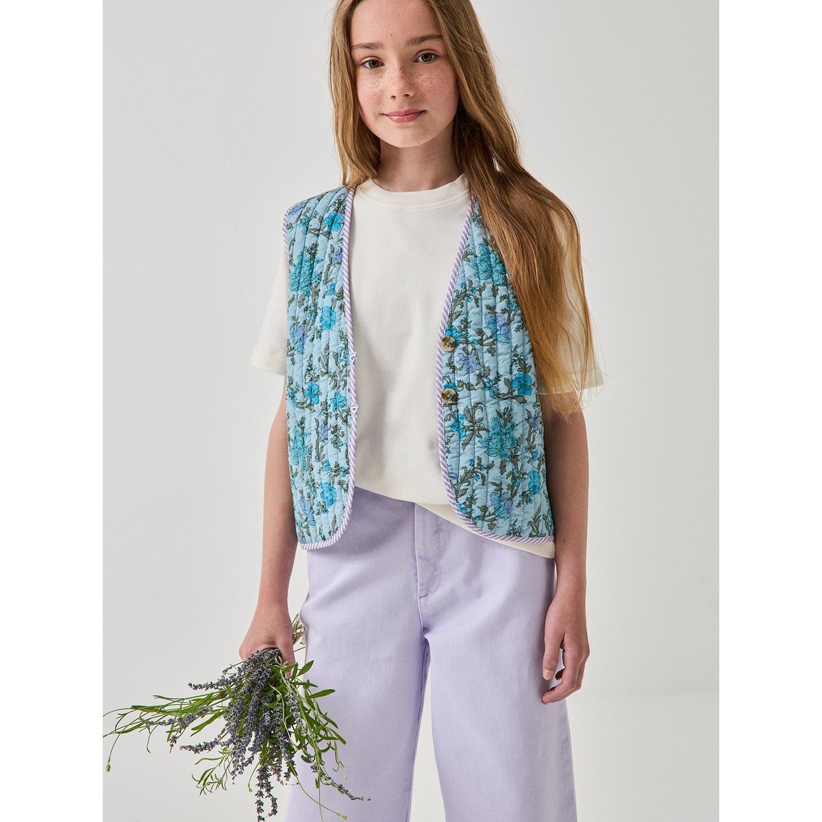 Veste matelassée  imprimé Flore imprimé flore, CYRILLUS