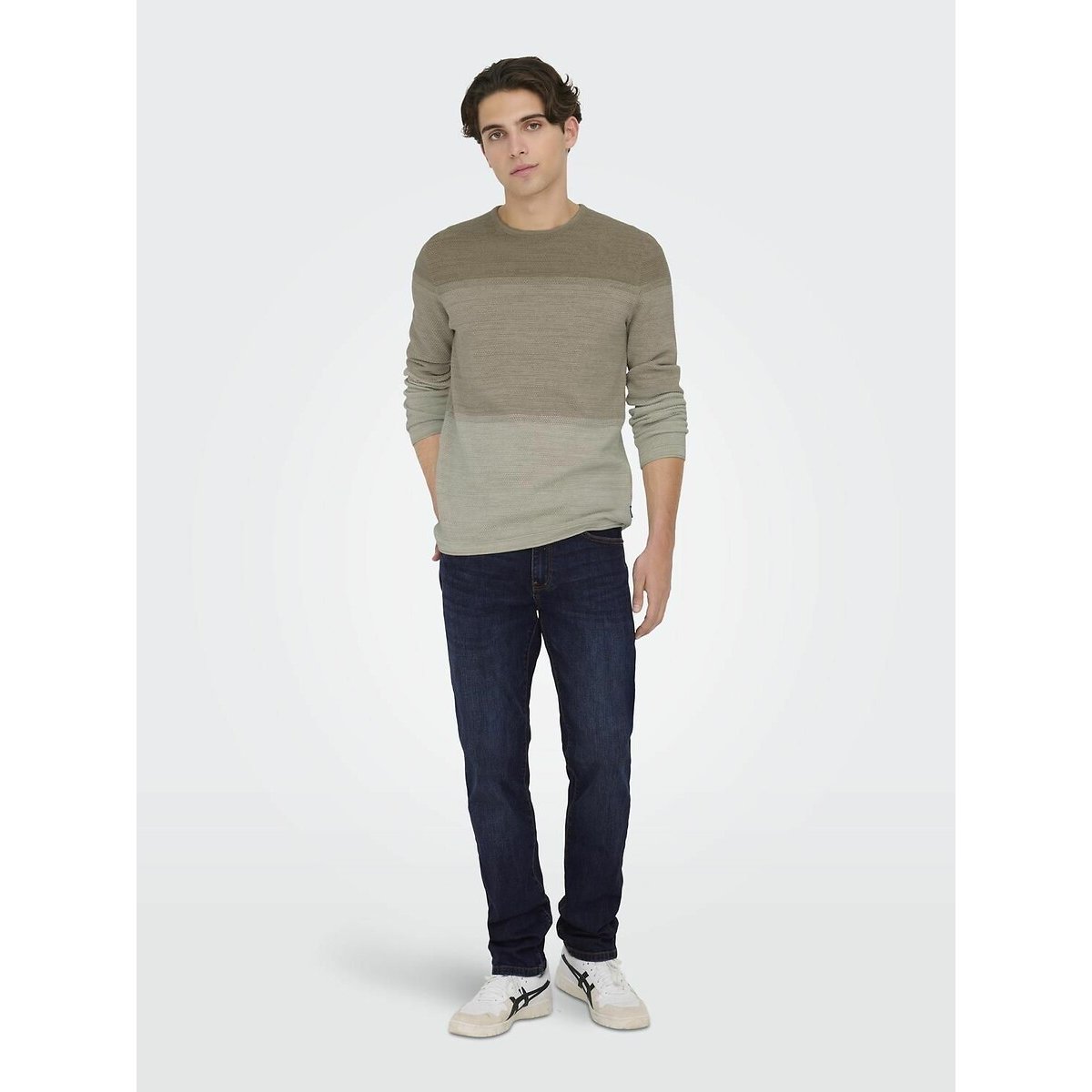 Jean droit Weft bleu foncé, ONLY & SONS
