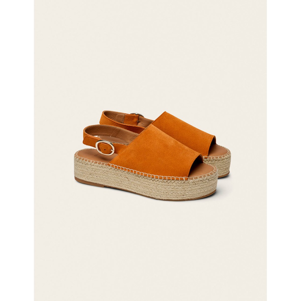 Espadrilles MAYA suède orange, ODAJE