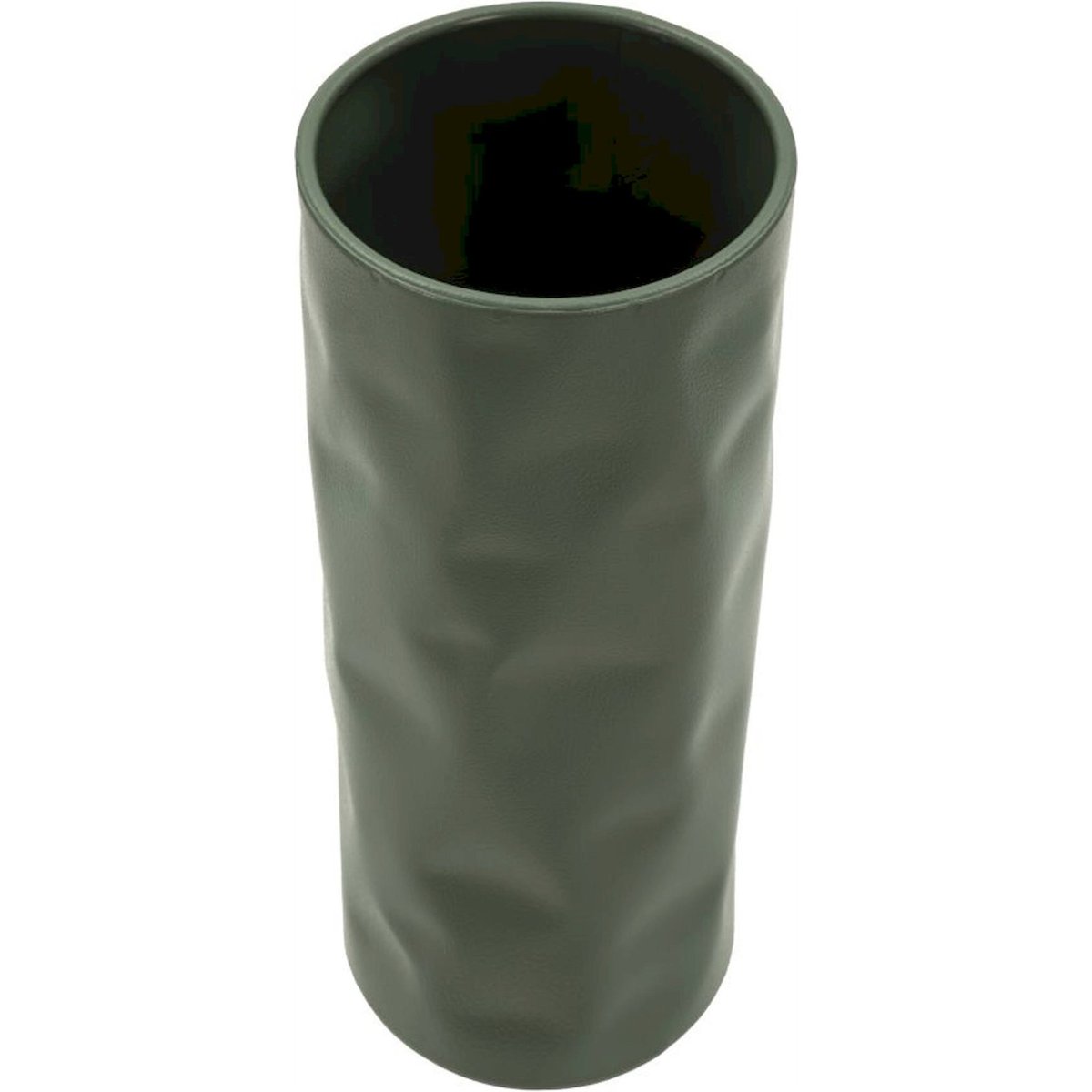 Vase cylindrique en fer martelé MODERN vert clair, RECOLLECTION