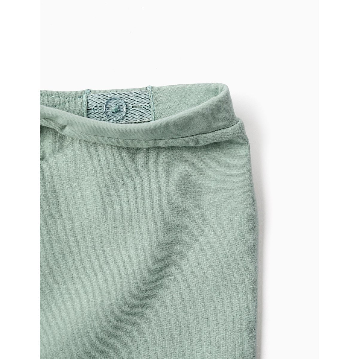Pantalon en molleton avec doublure en coton peigné et imprimé cœur vert, ZIPPY