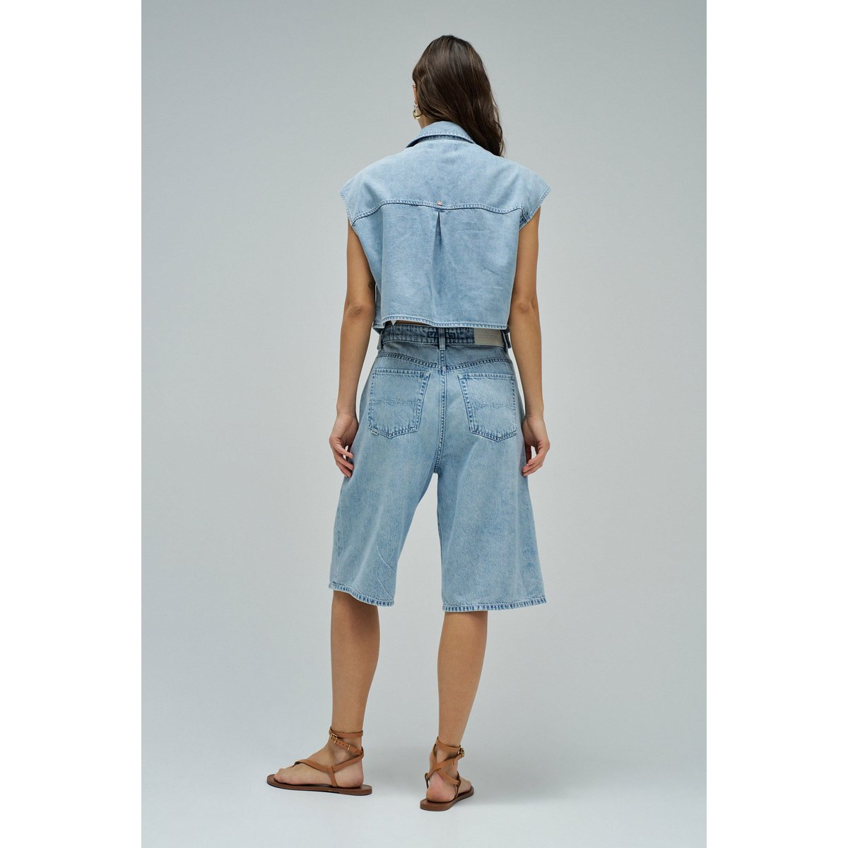 CHEMISE EN LIGHTDENIM bleu cobalt, SALSA JEANS