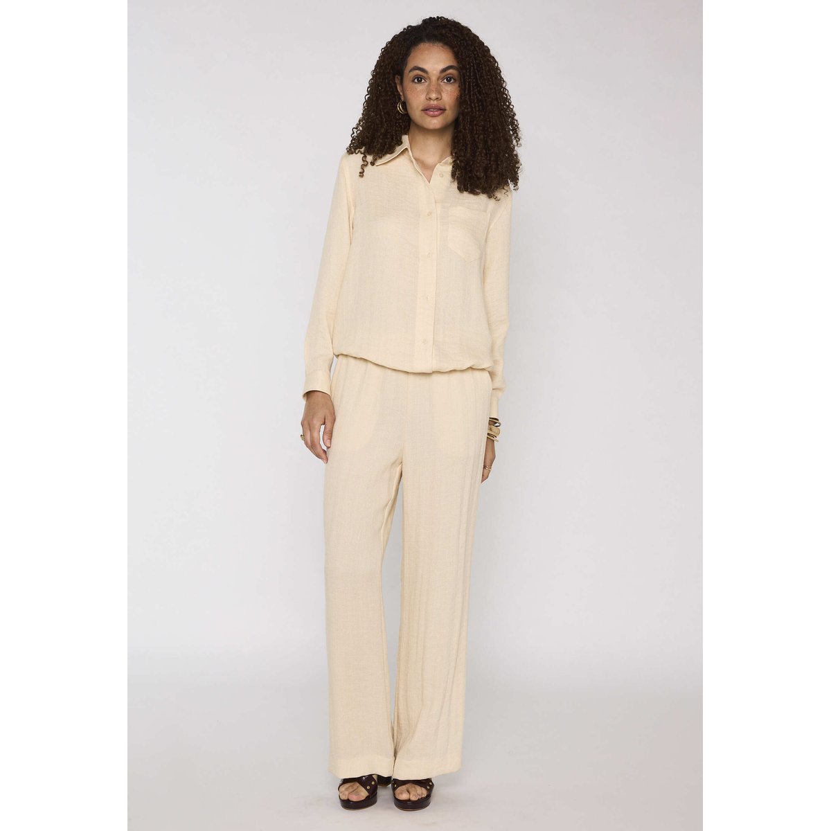 Pantalon large TESSA creme, Maison 123