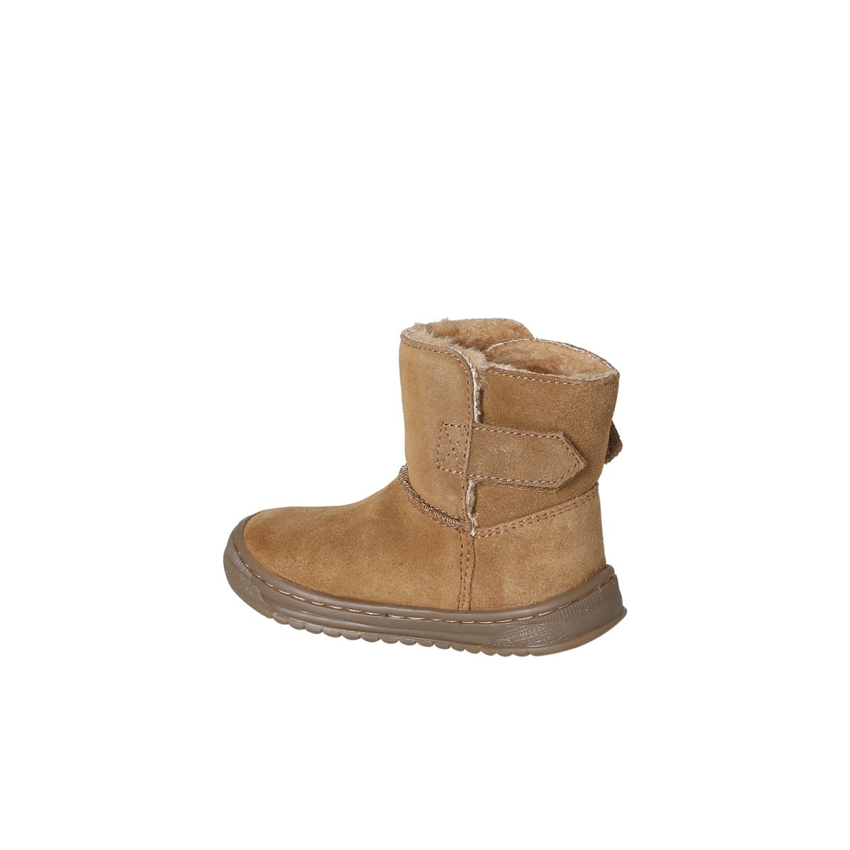 Chaussures premiers pas boots cuir marron, VERTBAUDET