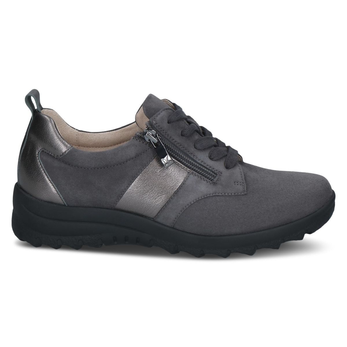 Derbie en cuir gris clair, CAPRICE