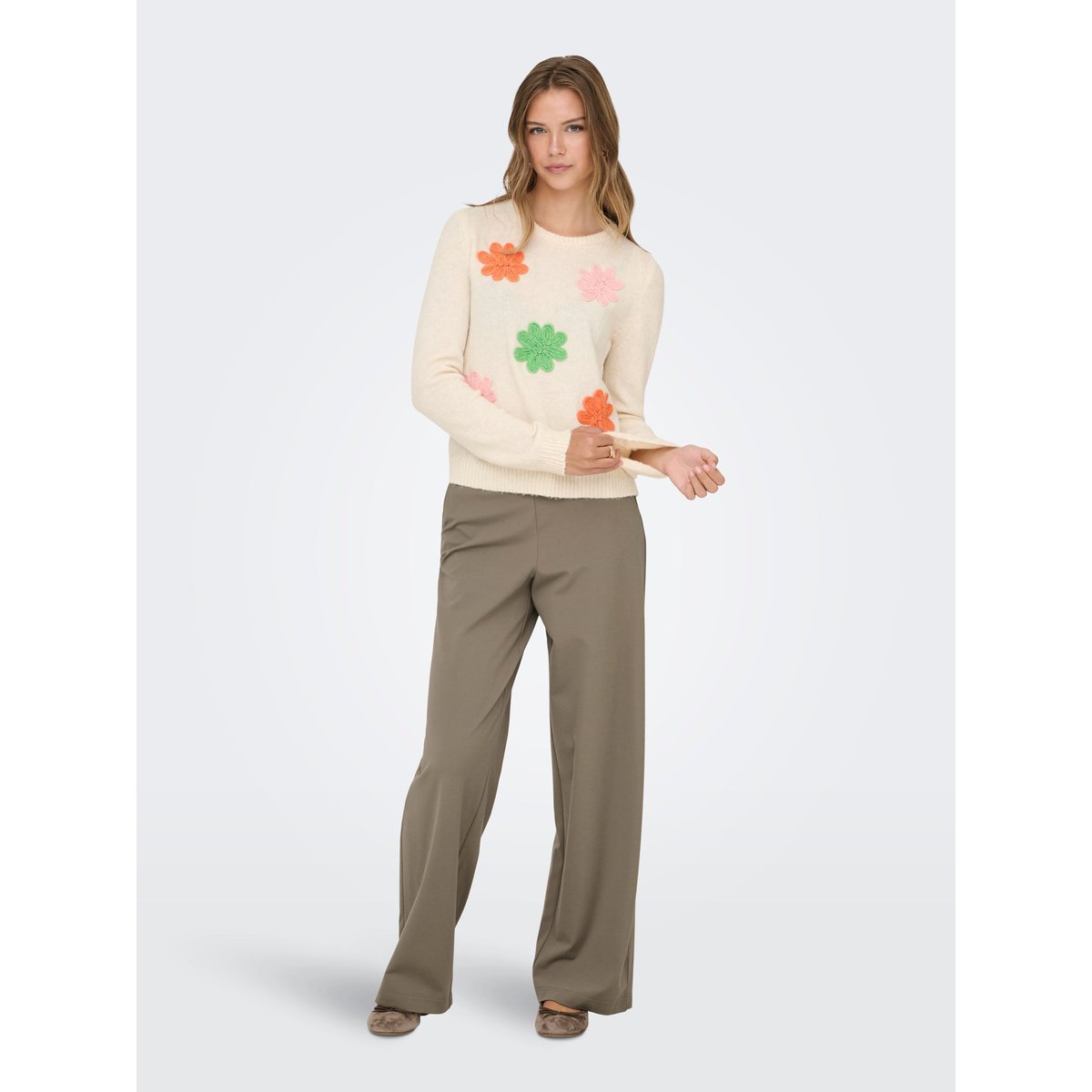 Pull En Maille blanche - baby's breath, ONLY