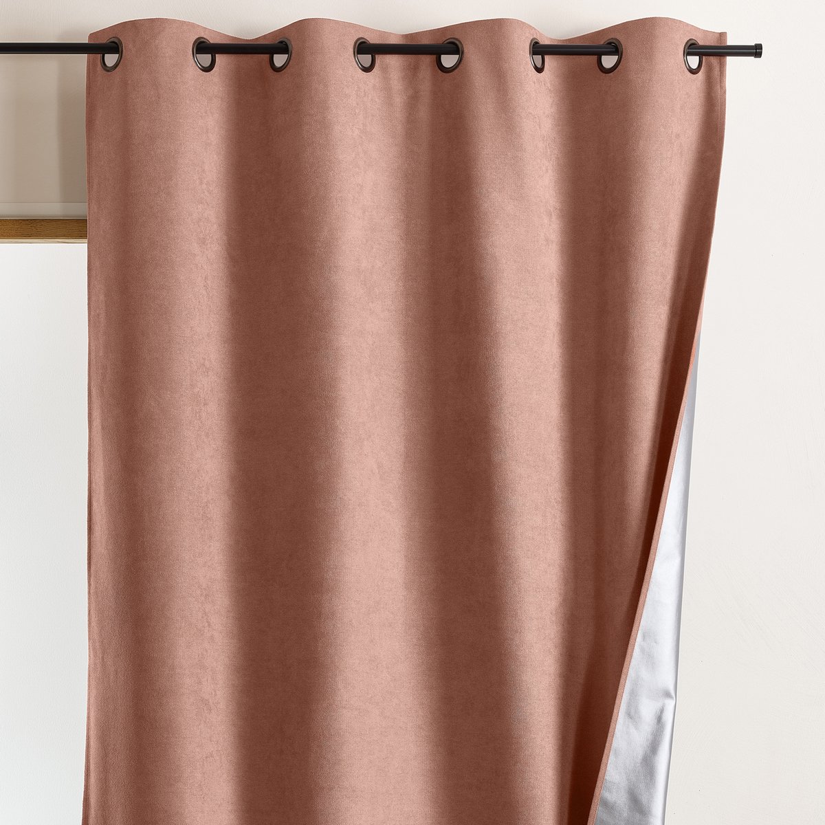 Rideau été occultant thermique anti chaleur KLIMA - QABANE rose, HOME MAISON