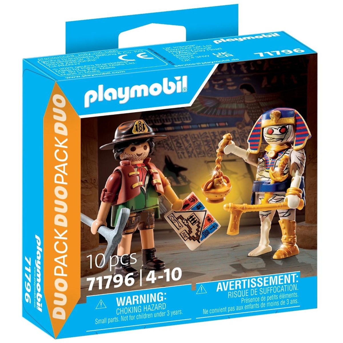 Duo : Chasseur de trésors, momie et accessoires multicolore, PLAYMOBIL