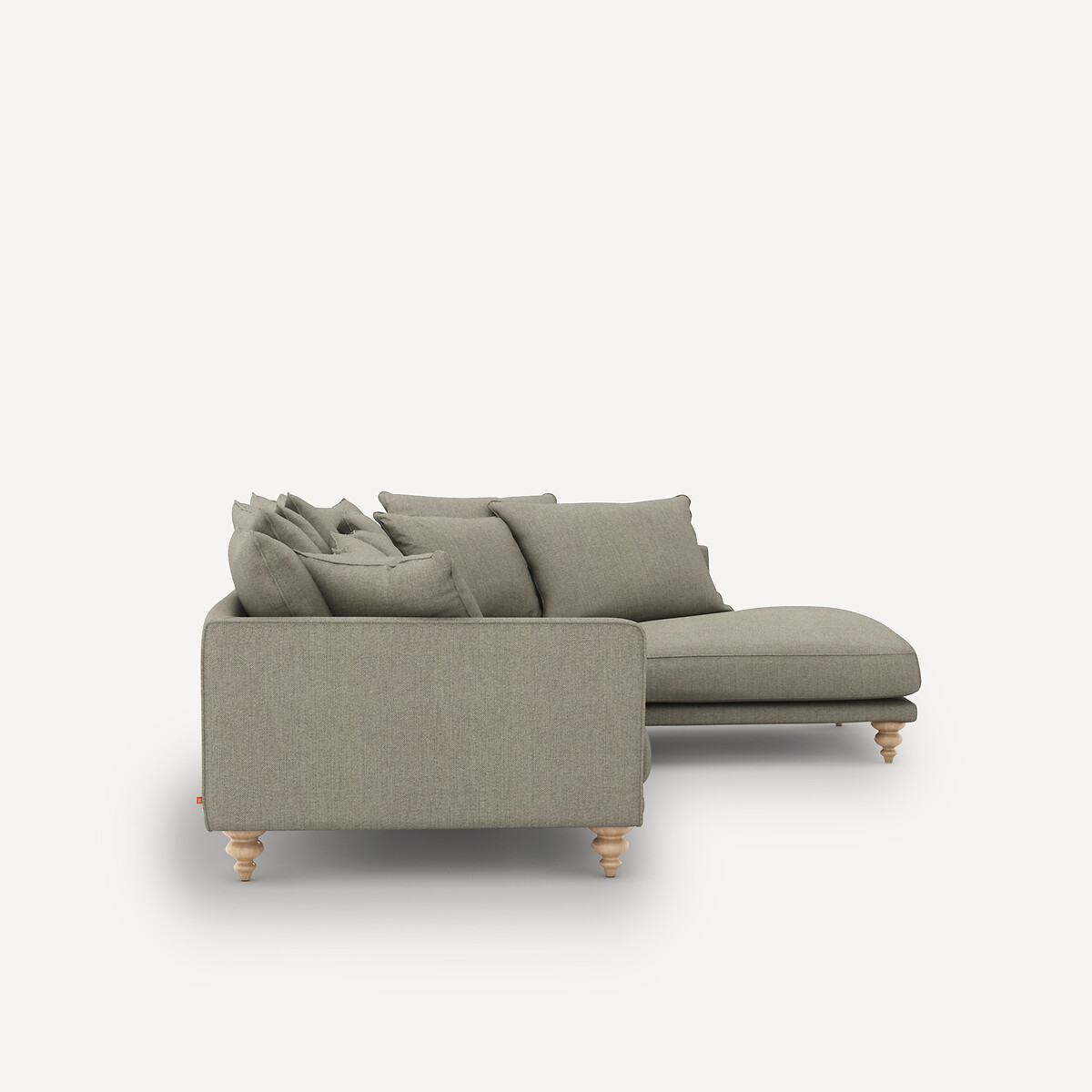 Ecksofa Lazare, Tweed-Optik natur/hellgrau, AM.PM