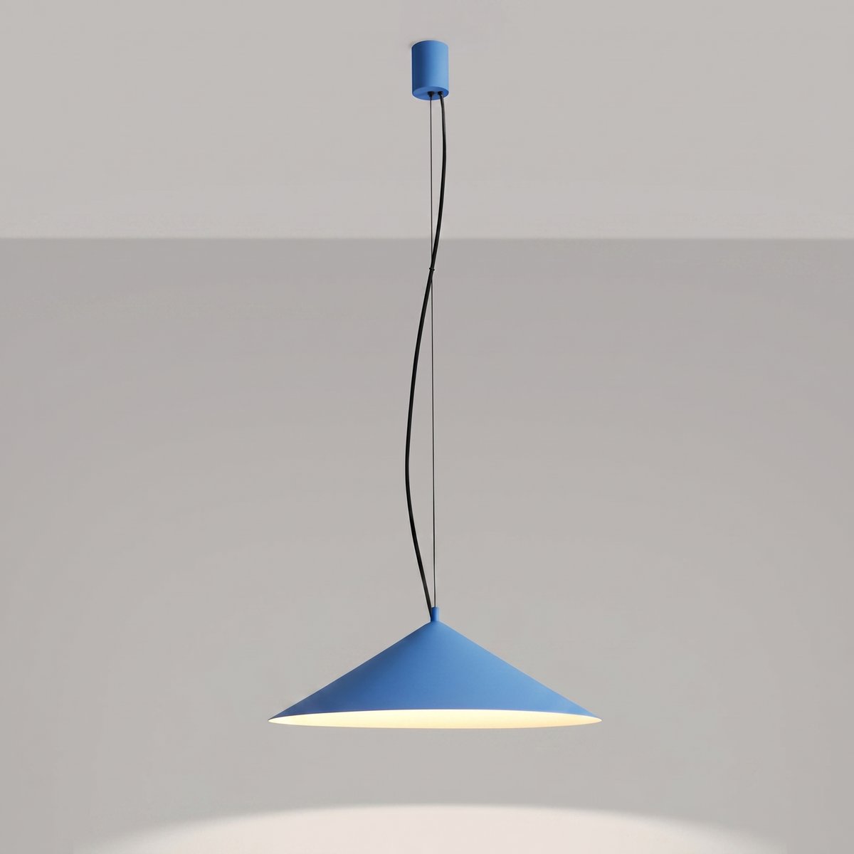 Suspension Acier Bleu LED 1 Fint bleu, EDEN
