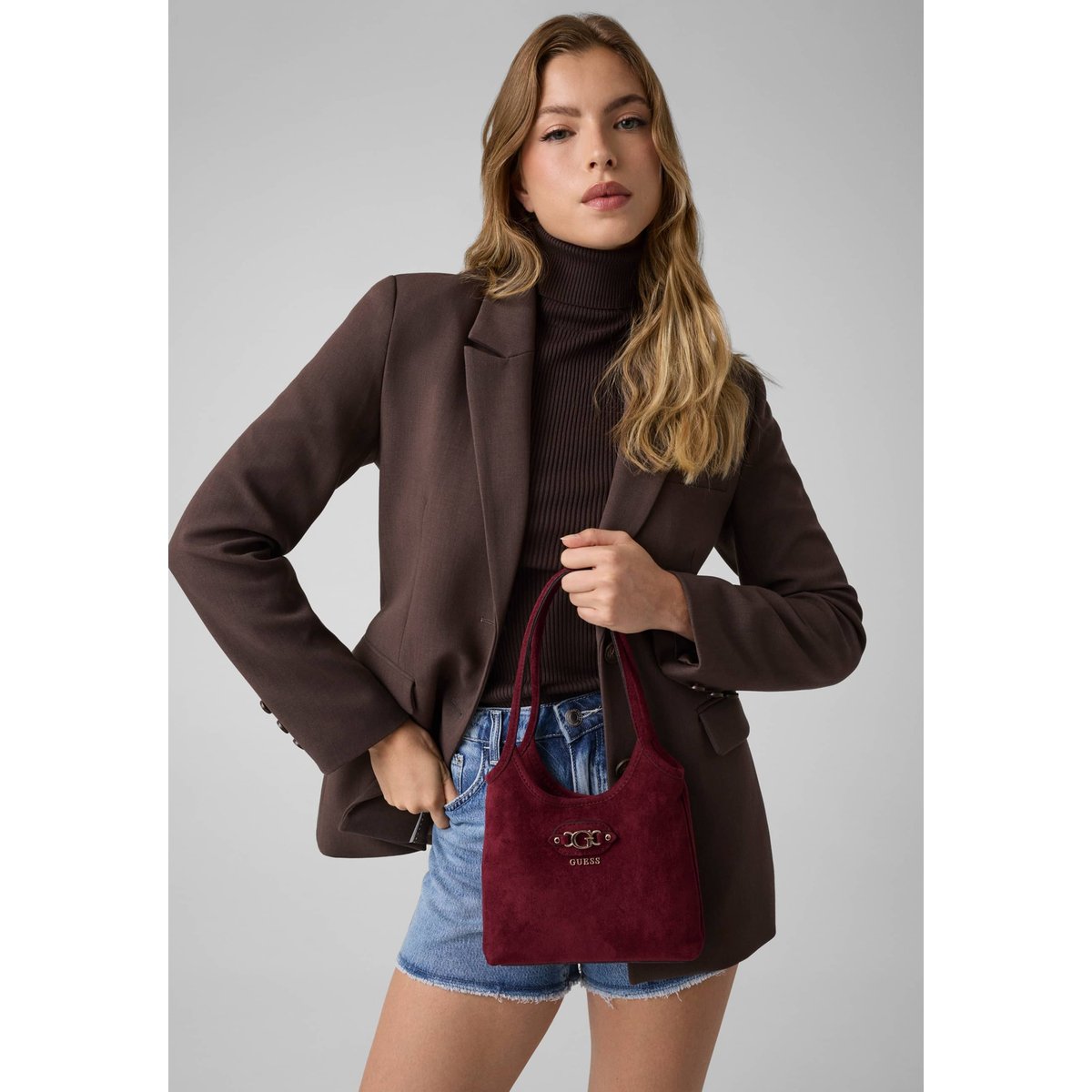 Samantha Mini Shopper rouge, GUESS