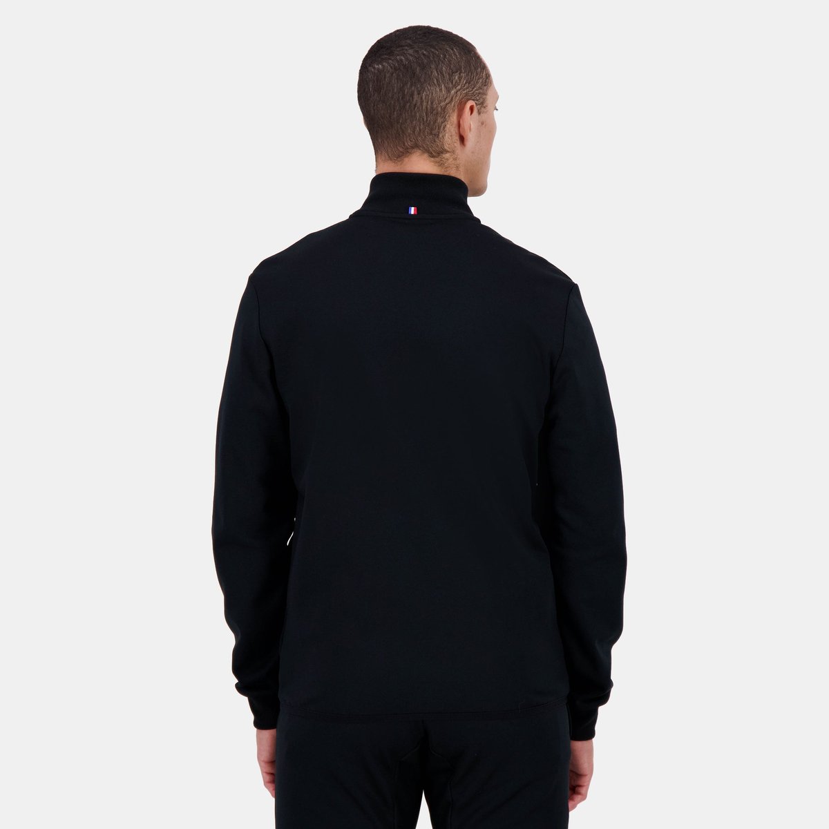 Sweat zippé Coq d'Argent noir, LE COQ SPORTIF