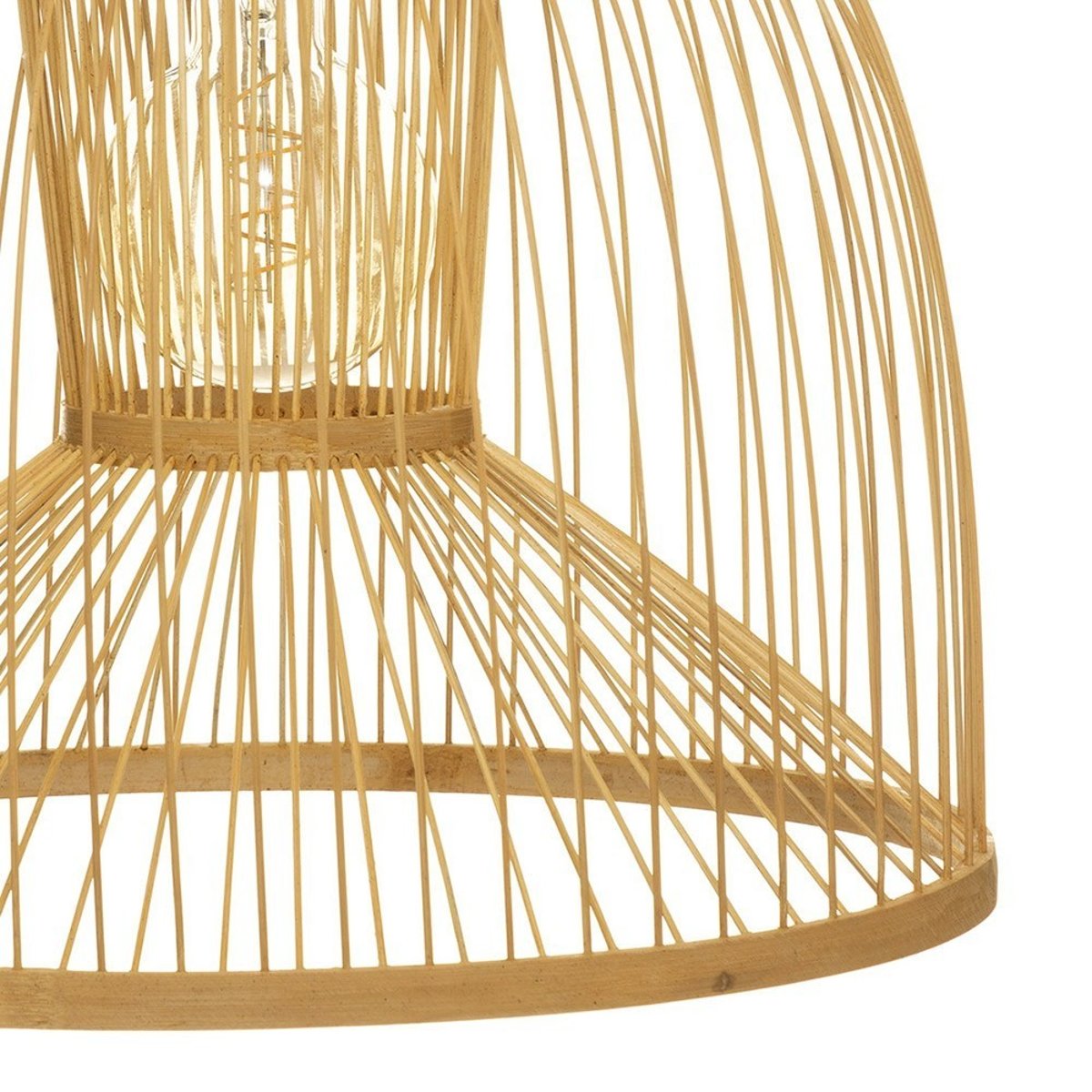 Suspension bambou Amy naturel D39.5 beige, ATMOSPHERA