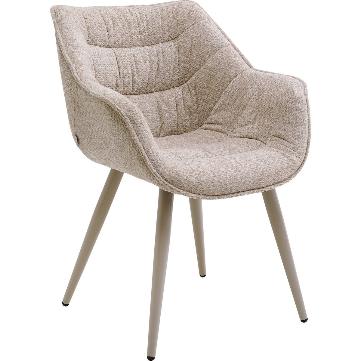 Chaise avec accoudoirs, THELMA beige, KARE DESIGN