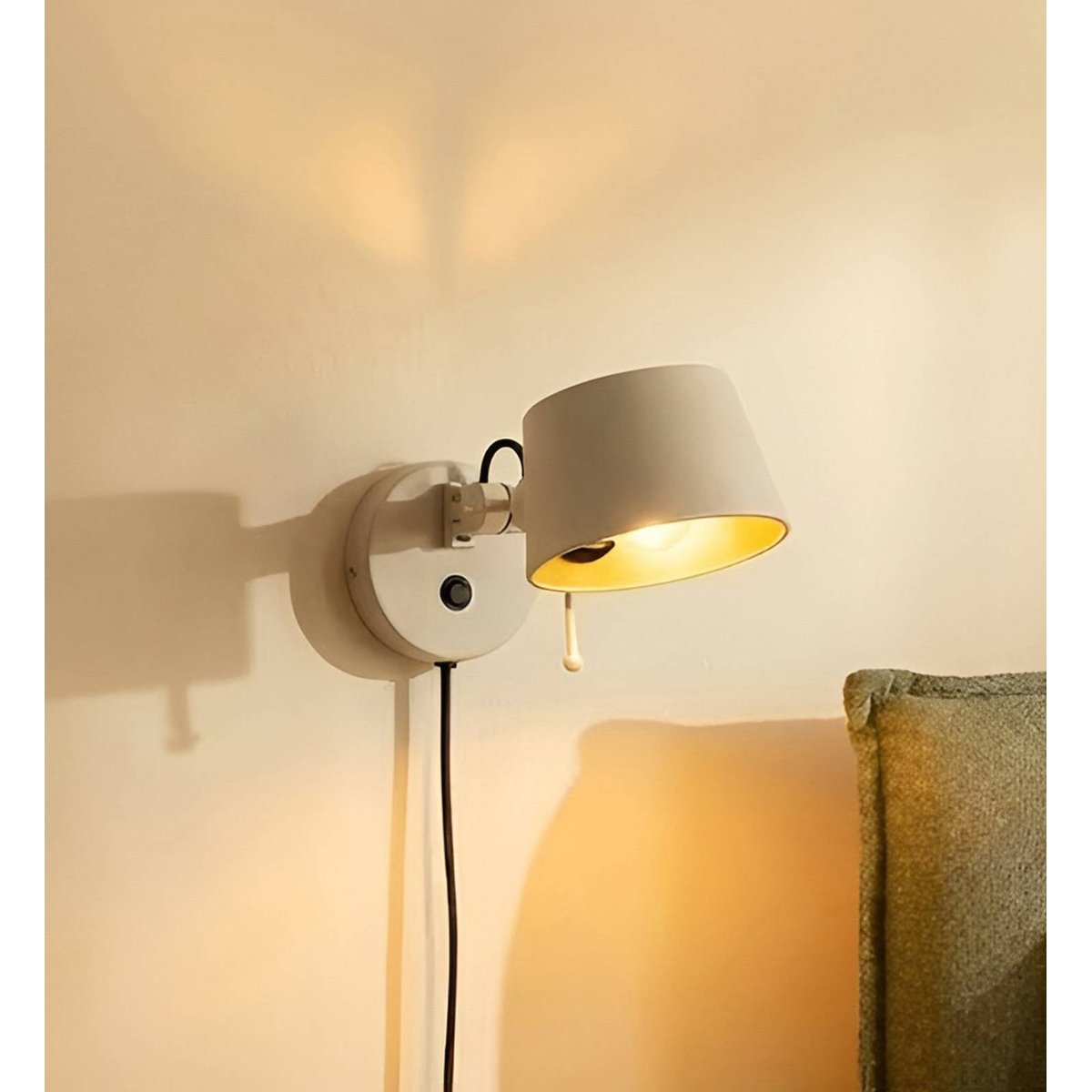 Applique en métal moderne, Silka beige, LUCANDE